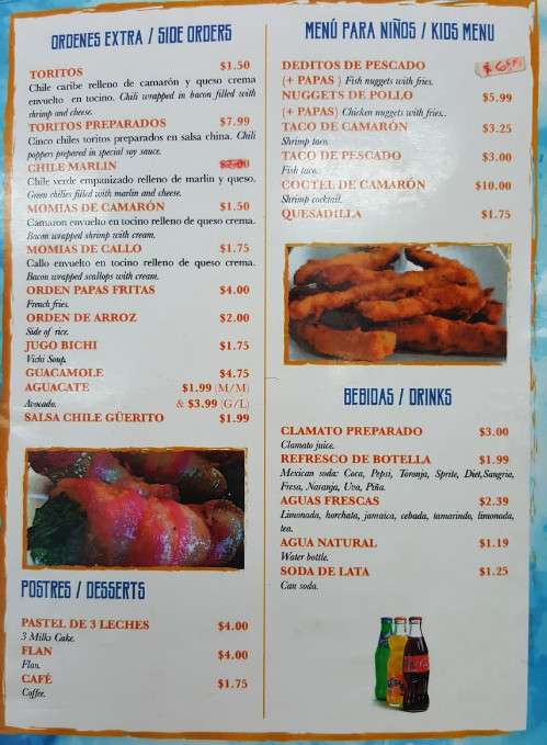 JPS Seafood Market menu in Tucson, Arizona, USA