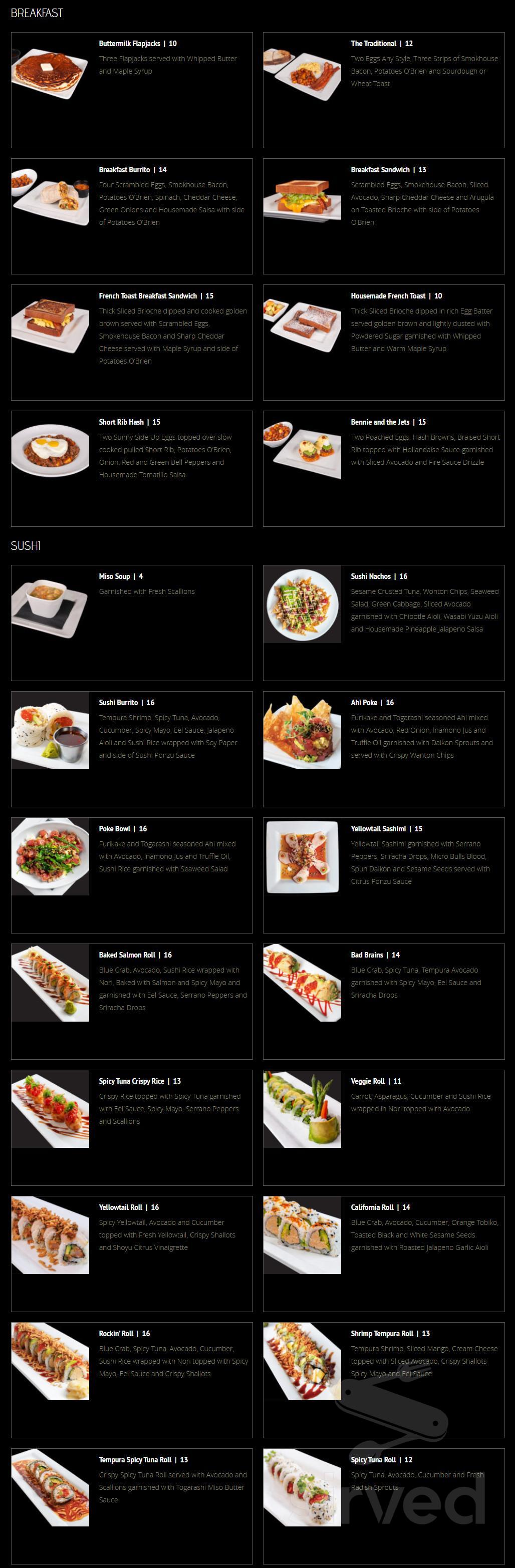HQ Gastropub - Huntington Beach menu in Huntington Beach, California