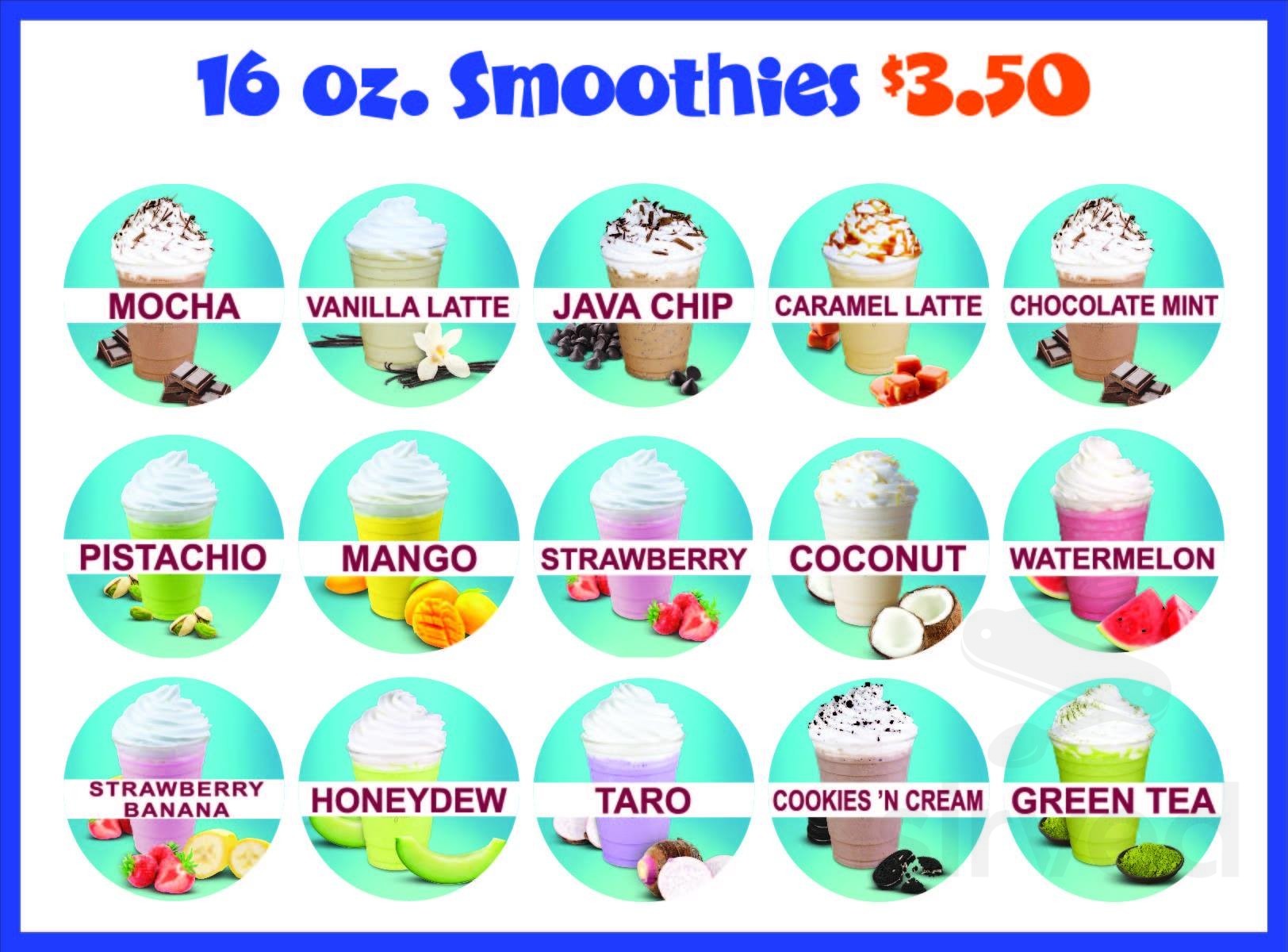 Charlie And Tango Ice Cream And Smoothies menu in Brook Park, Ohio, USA