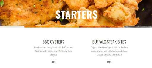 Two Rivers Menu Menu for Two Rivers Steak & Fish House in Pasadena, MD | Sirved