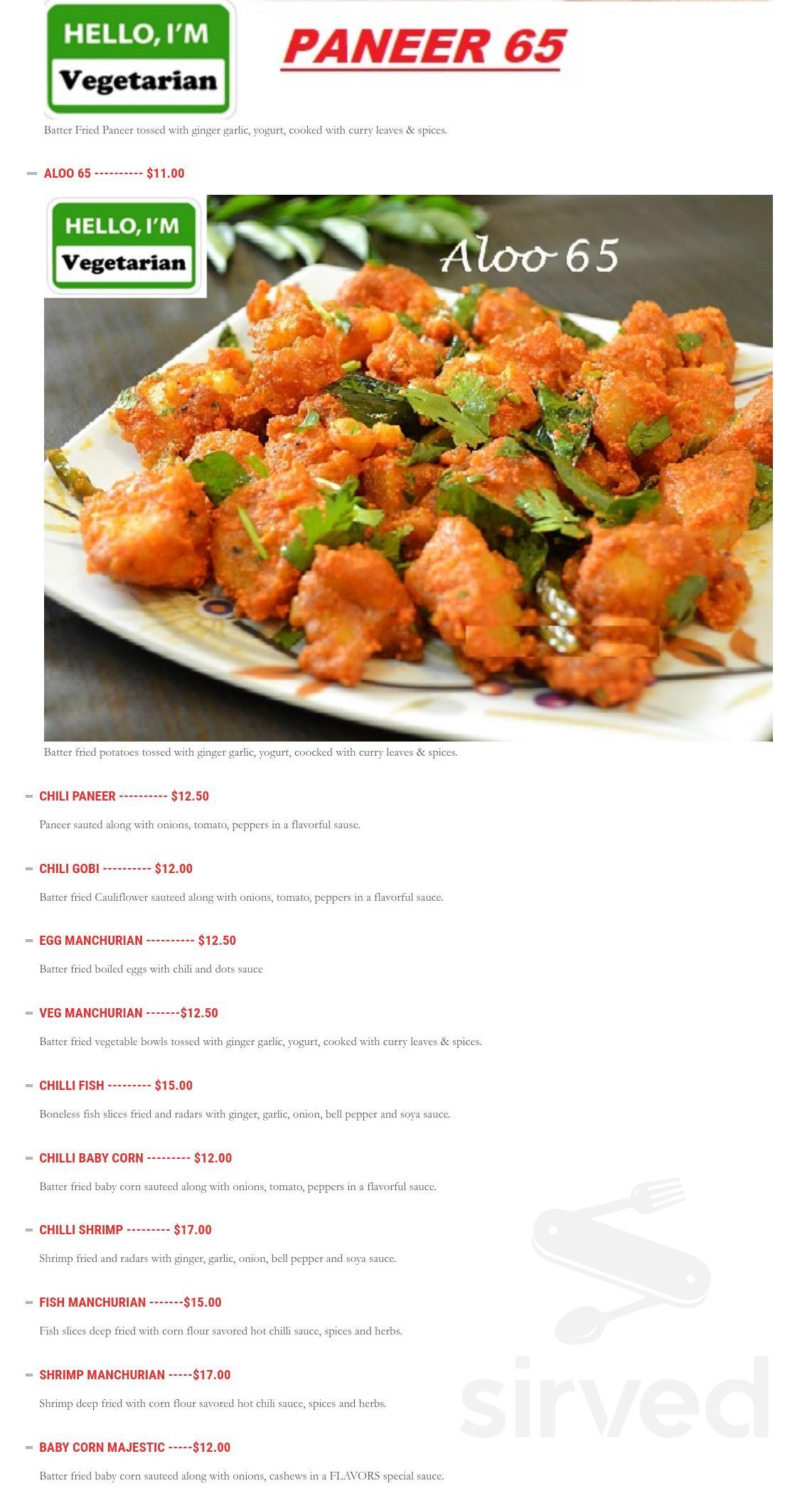 Flavors menus in Bentonville, Arkansas, United States