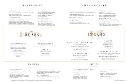 horizons modern kitchen and wine bar menu