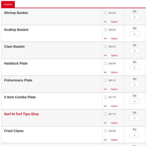 Nick's Bistro menu in Revere, Massachusetts, USA