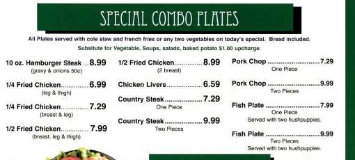 Menu for Mama Penn's Restaurant in Anderson, SC | Sirved