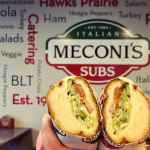 Meconi's Italian Subs menu in Olympia, Washington, USA