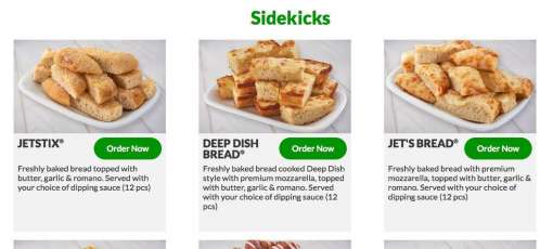 Menu for Jet's Pizza in Middleburg Heights, OH | Sirved