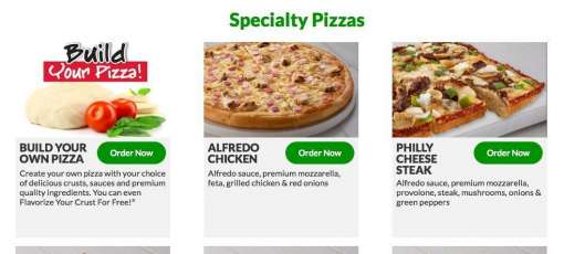 Menu for Jet's Pizza in Middleburg Heights, OH | Sirved