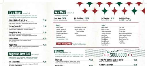Menu for Fat Man's Cafe & Catering in Augusta, GA | Sirved