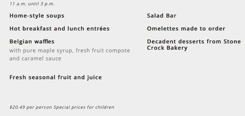 Stone Crock Restaurant menu in St. Jacobs, Ontario, Canada