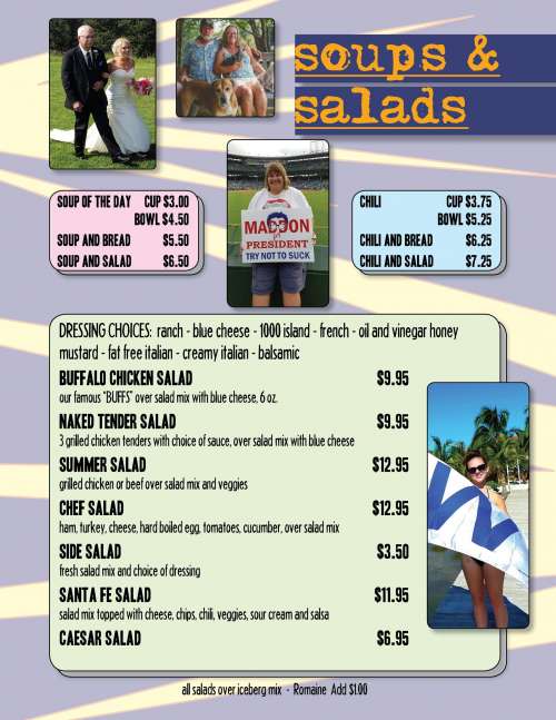 Korner Klub Bar menu in Bozeman, Montana, USA