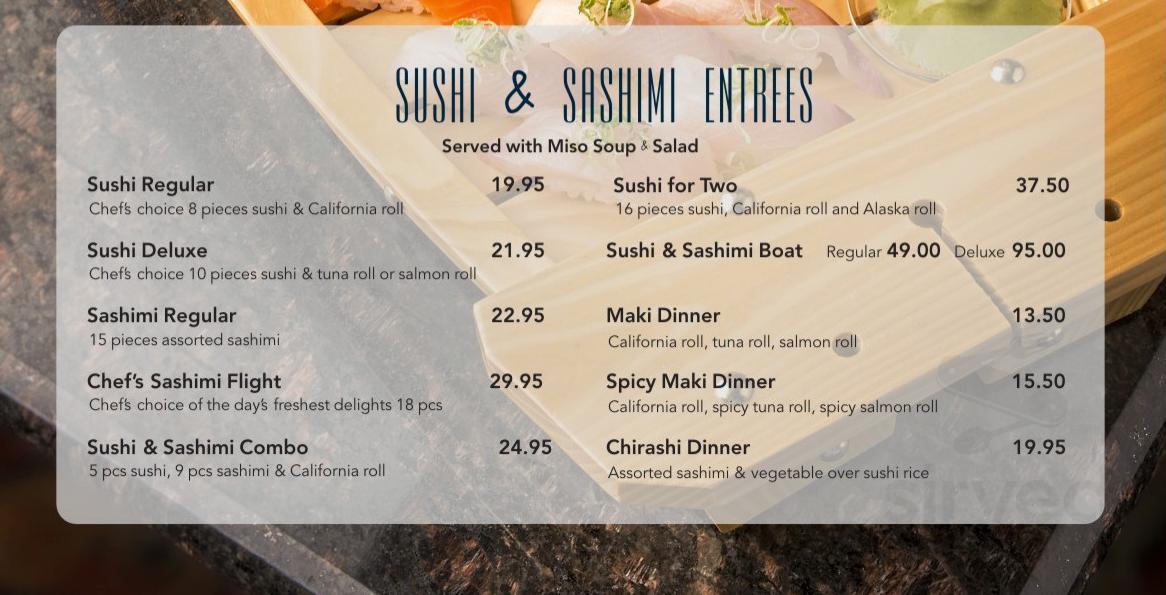 Kobe Japanese Restaurant menu in Plymouth, Minnesota, USA