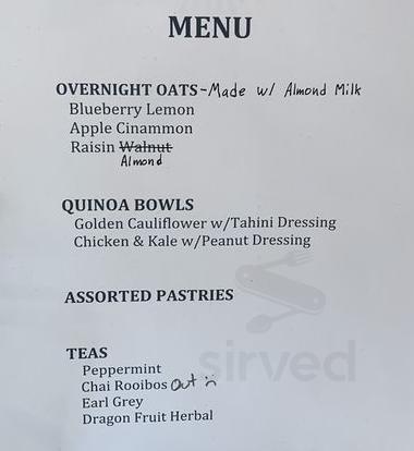 Sakrid Coffee Roasters menu in Princeton, New Jersey