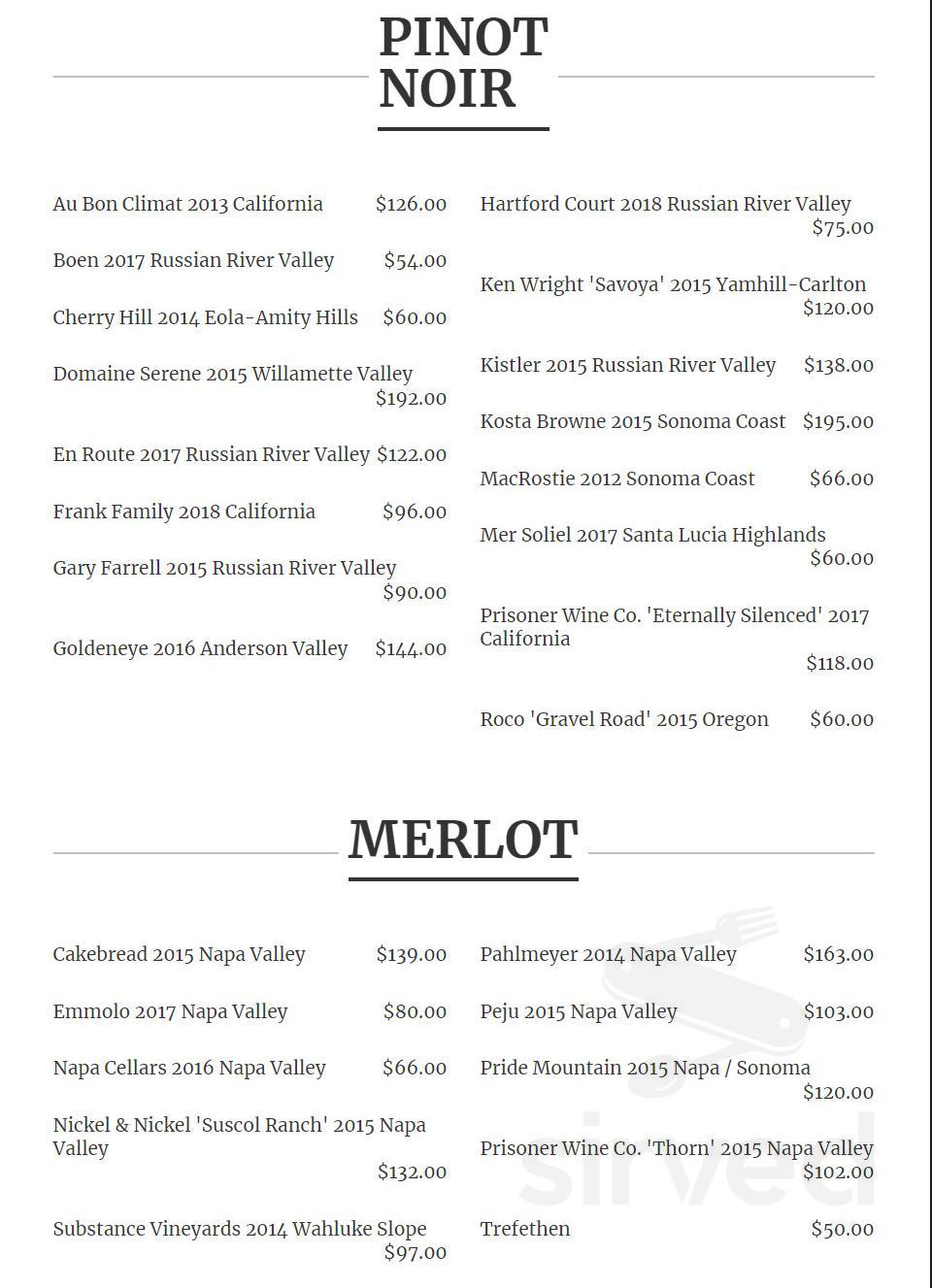 Menu - Indianapolis IN's Prime 47- Indy's Steakhouse | Sirved