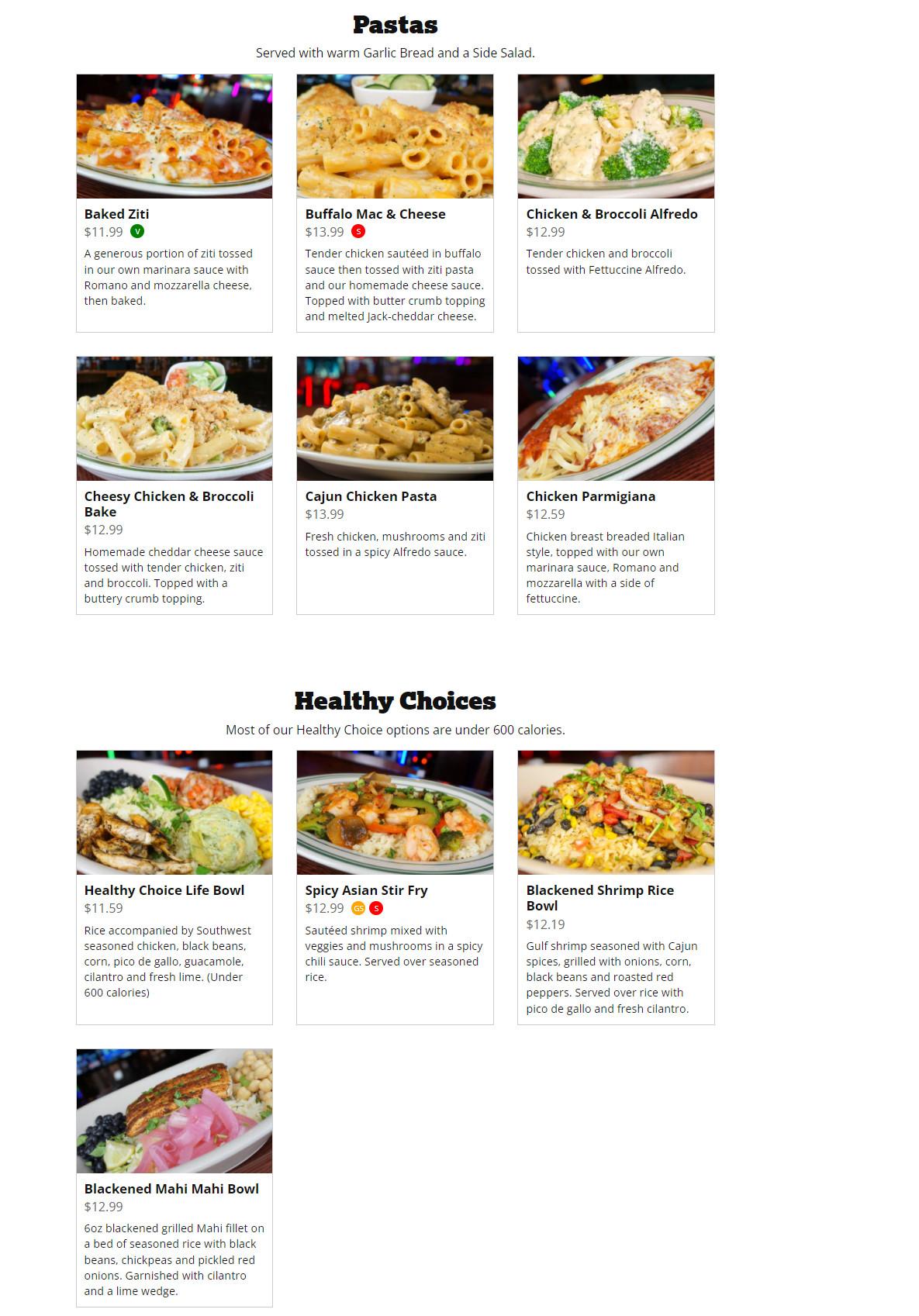 Tully Menu Menu - Rochester NY's Tully’s Good Times Rochester | Sirved