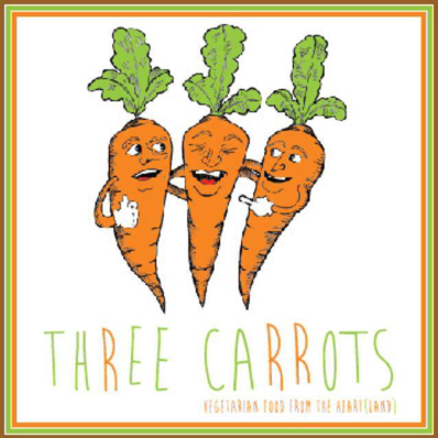 Three Carrots Fountain Square Logo in Indianapolis, Indiana