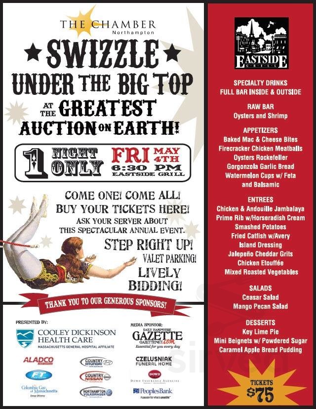 Eastside Grill menu in Northampton, Massachusetts, USA