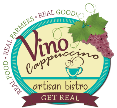 Vino Cappuccino Artisan Bistro Logo in Elk Mound, Wisconsin