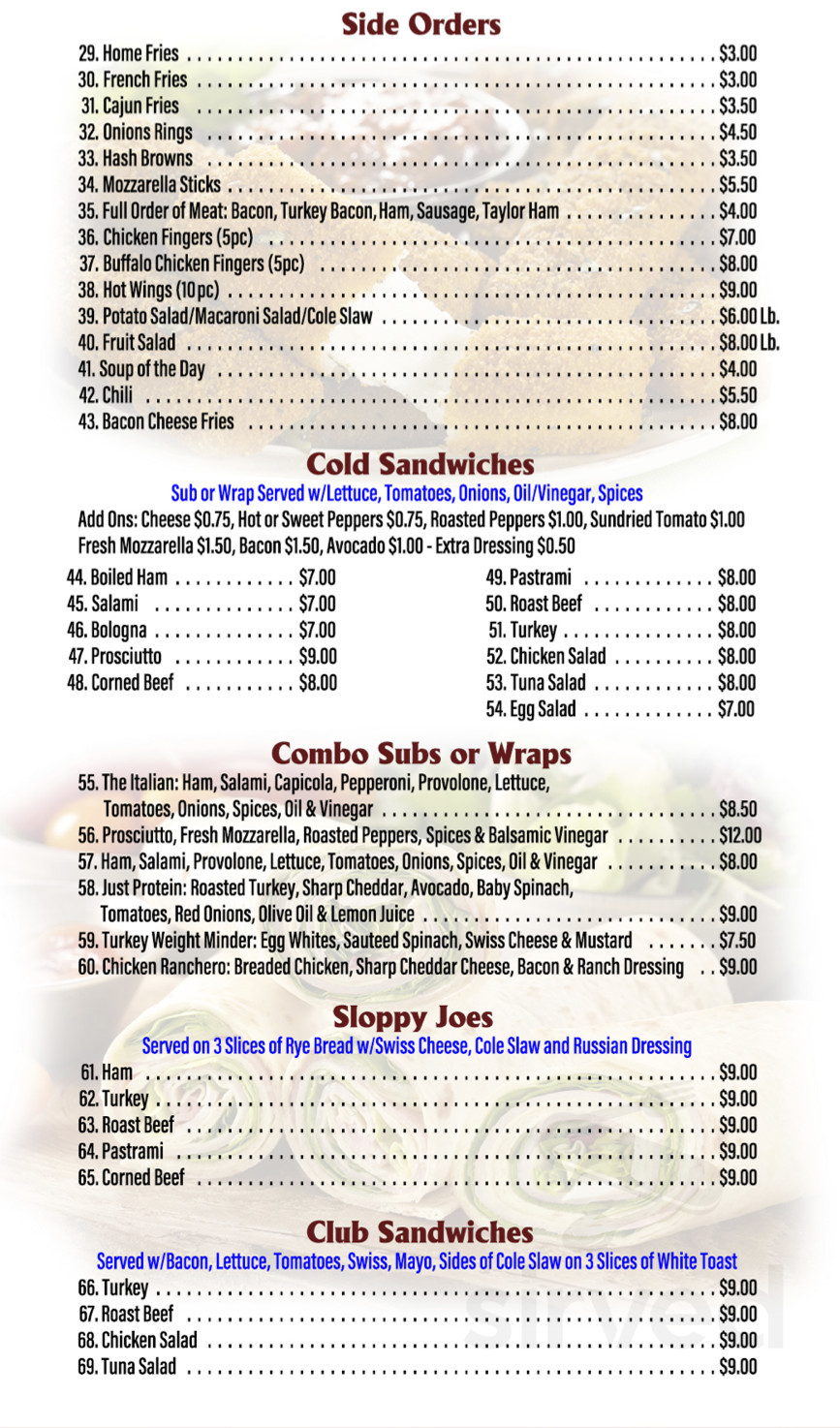 Natale's Deli & Catering menu in Florham Park, New Jersey, USA