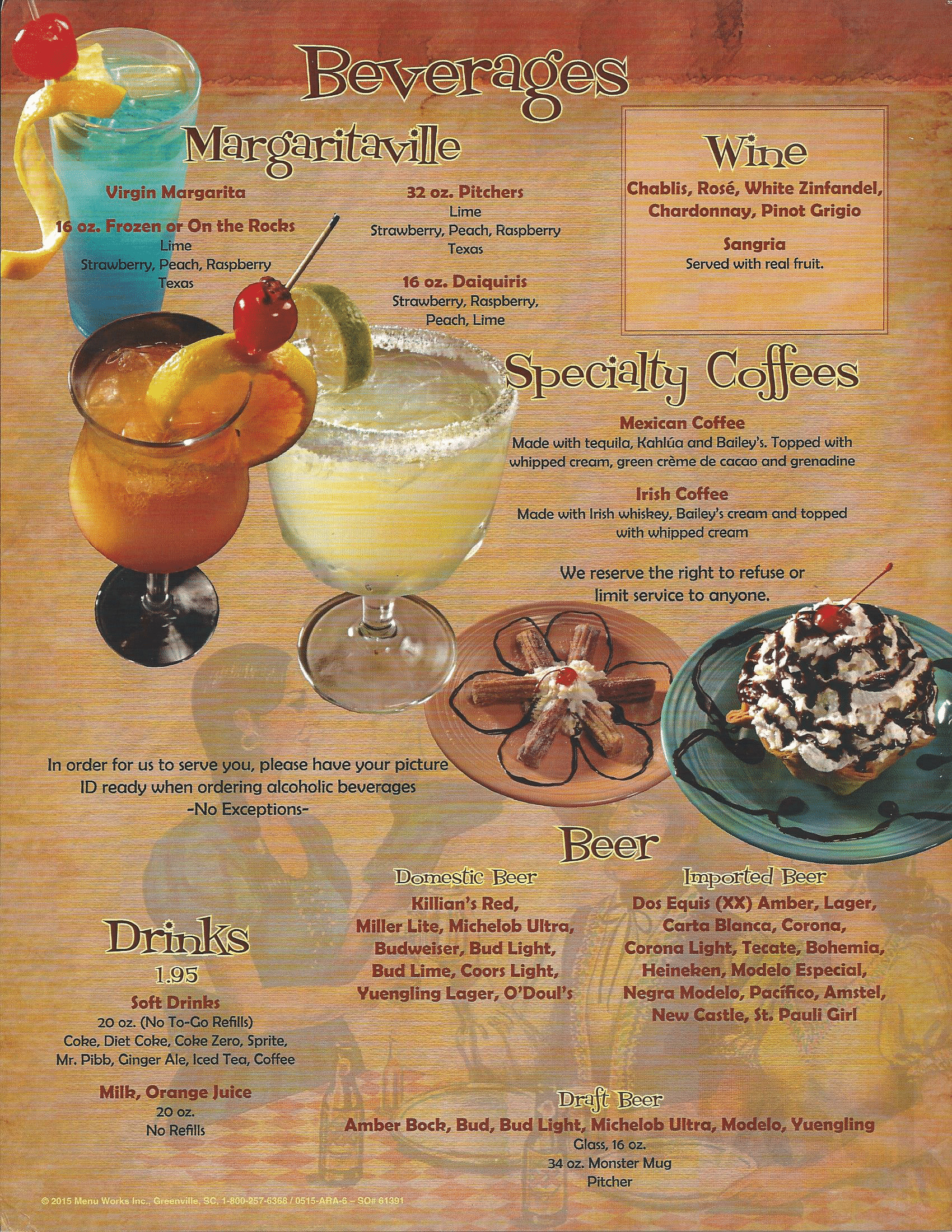 El Rey Azteca Mexican Restaurant menus in Ellijay, United States