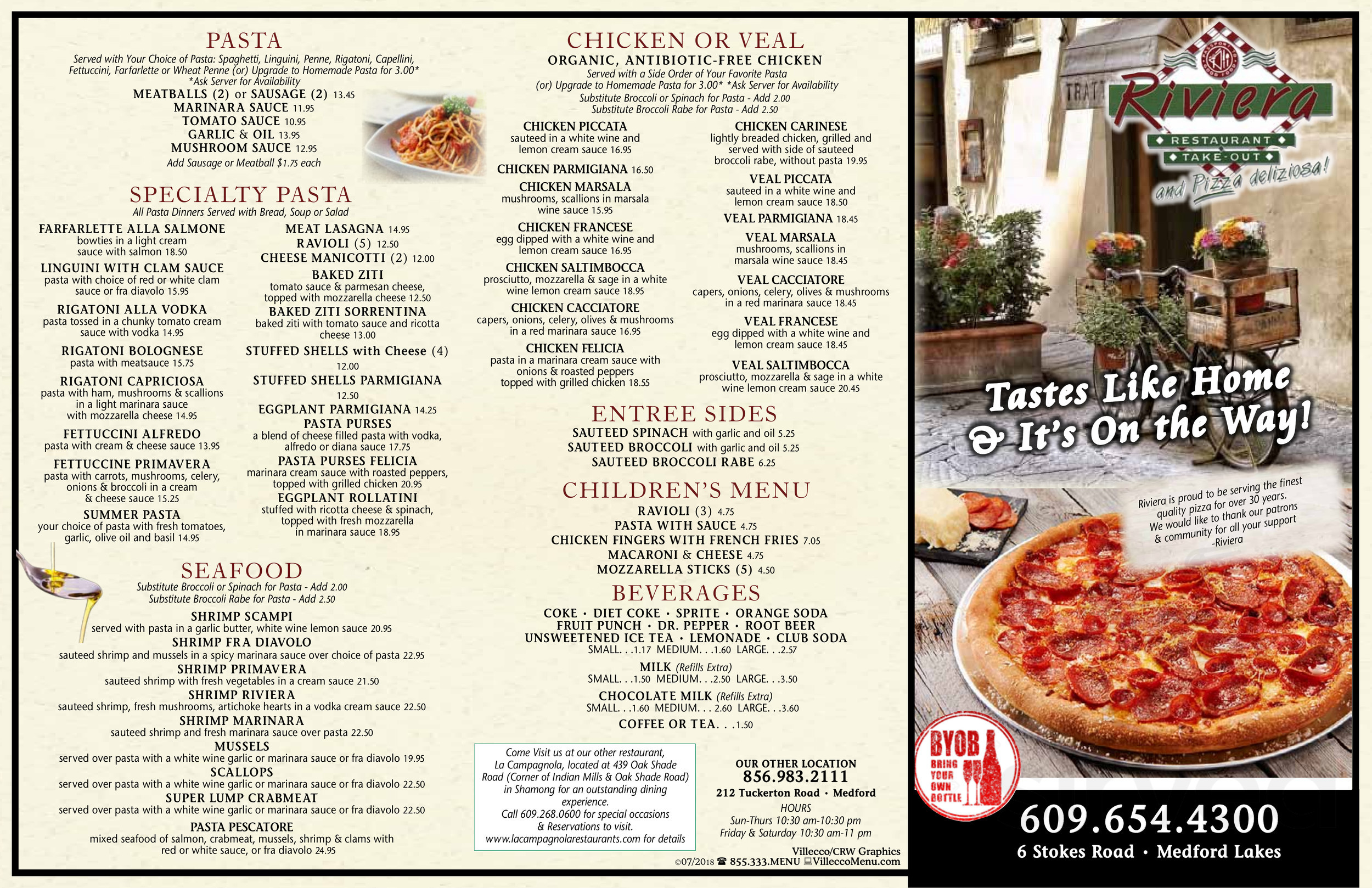 Riviera Pizza Tuckerton Road - 212 Tuckerton Rd, Medford, NJ 8055 - Menu,  Hours, & Phone Number - Slice