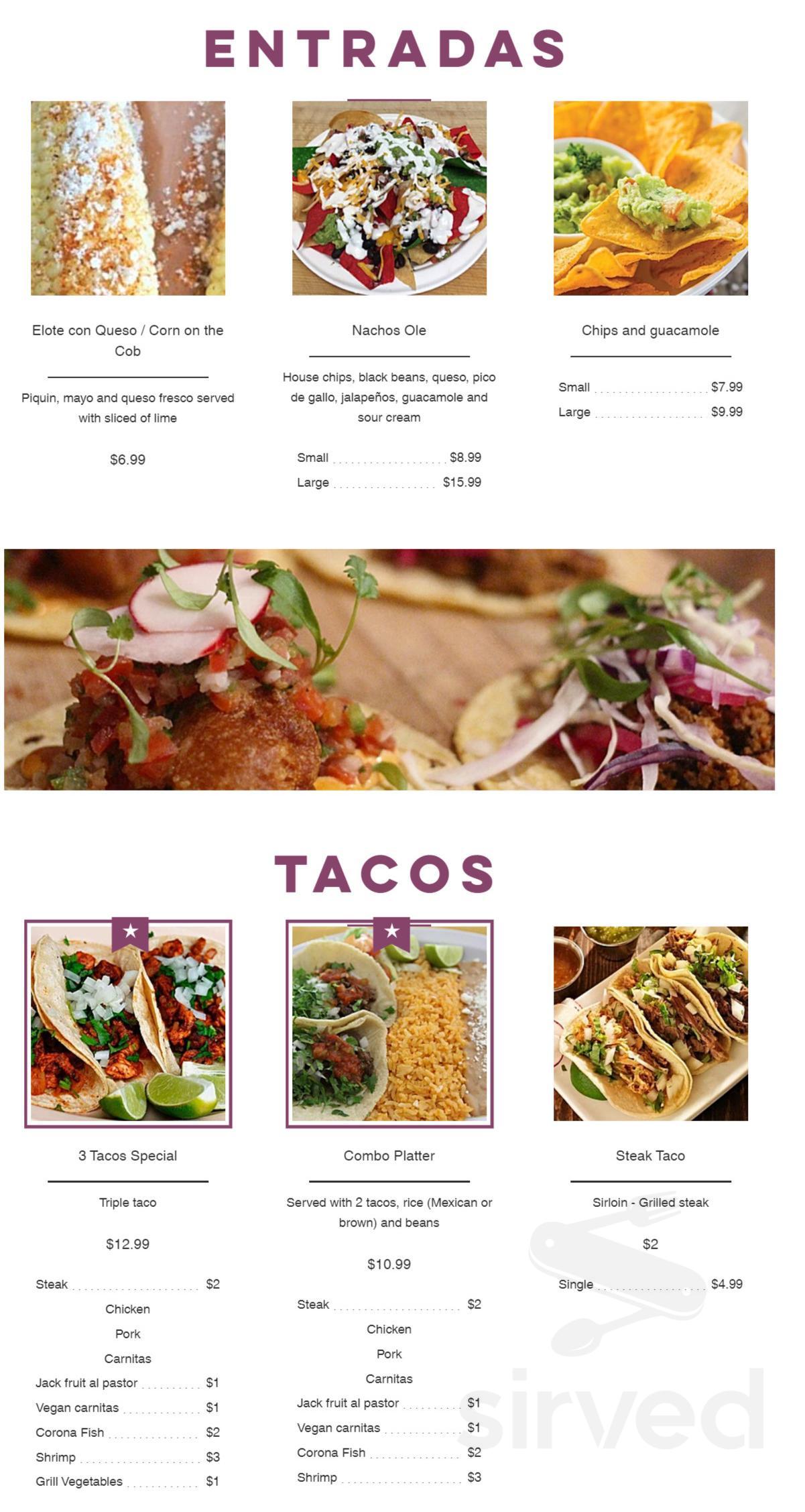 TACO OLE menu in Montauk, New York, USA