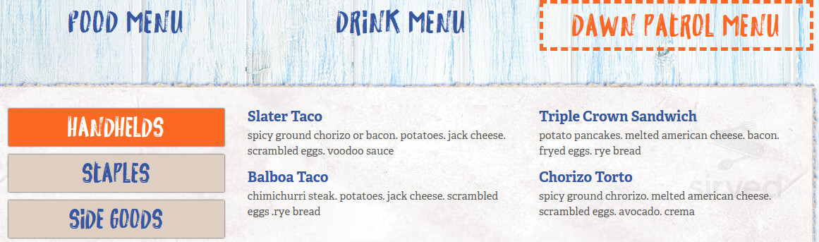 JIMMY HULA'S menu in Orlando, Florida, USA