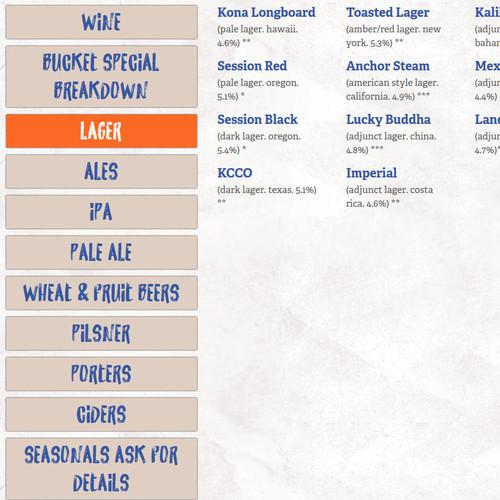 JIMMY HULA'S menu in Orlando, Florida, USA
