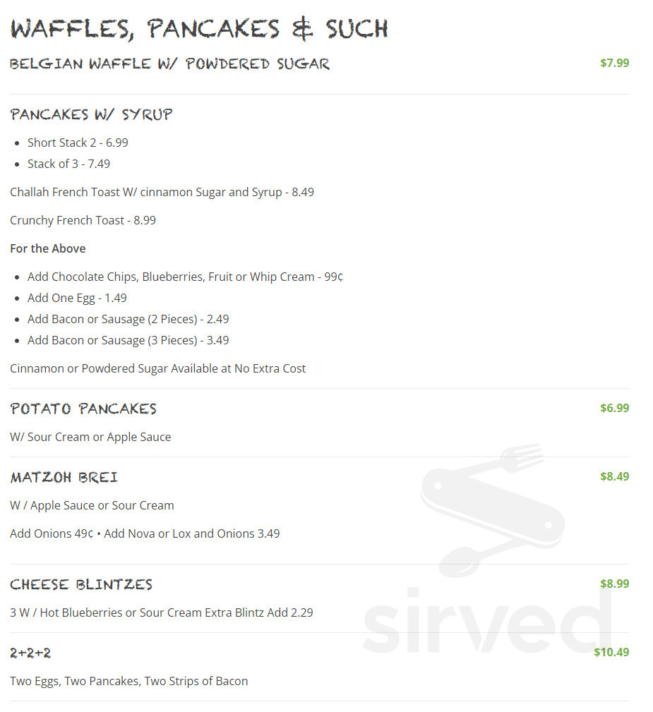 BagelWorks menu in Boca Raton, Florida, USA