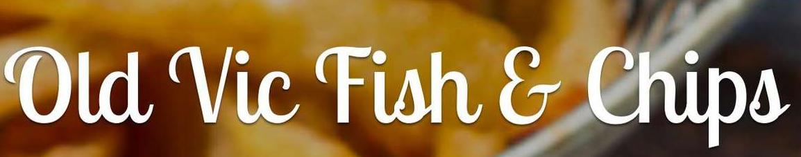 Old Vic Fish & Chips, plus Food Logo in Victoria, British Columbia