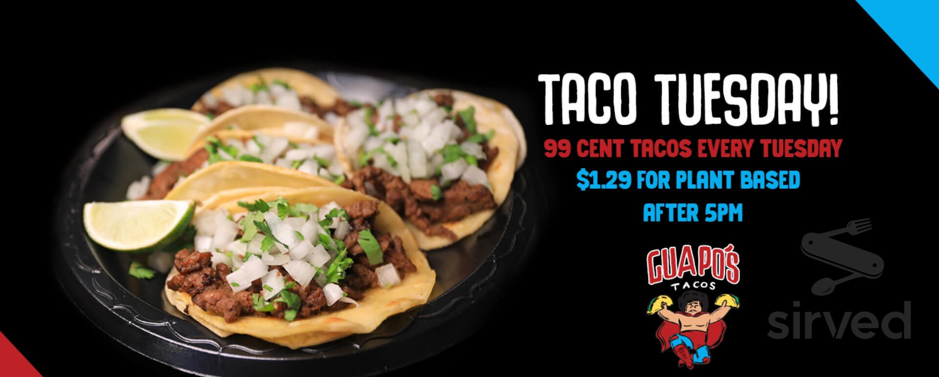 Guapos Tacos menu in Bakersfield, California, USA