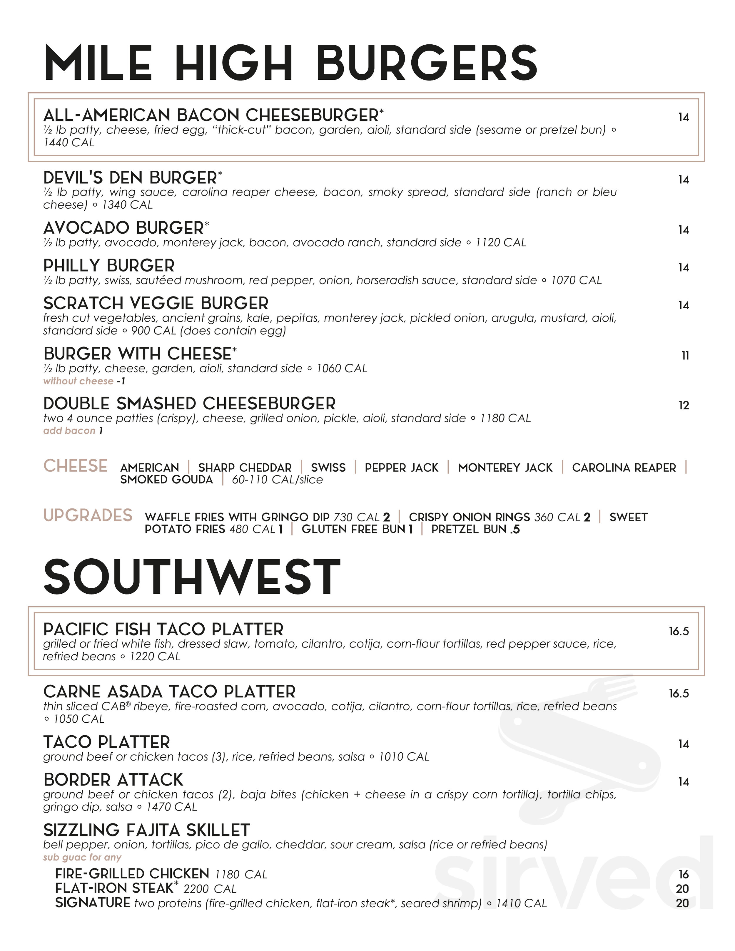 54th Street Grill & Bar menu in Grandview, Missouri, USA