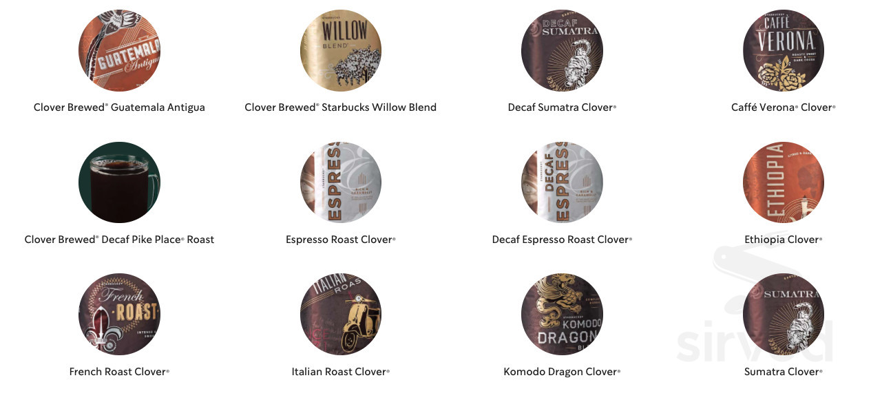 Starbucks drink menu in Murrieta, California