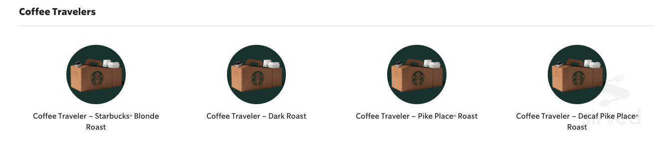 Starbucks drink menu in Murrieta, California