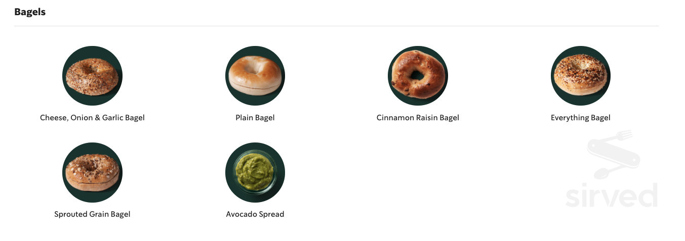 Starbucks breakfast menu in Murrieta, California