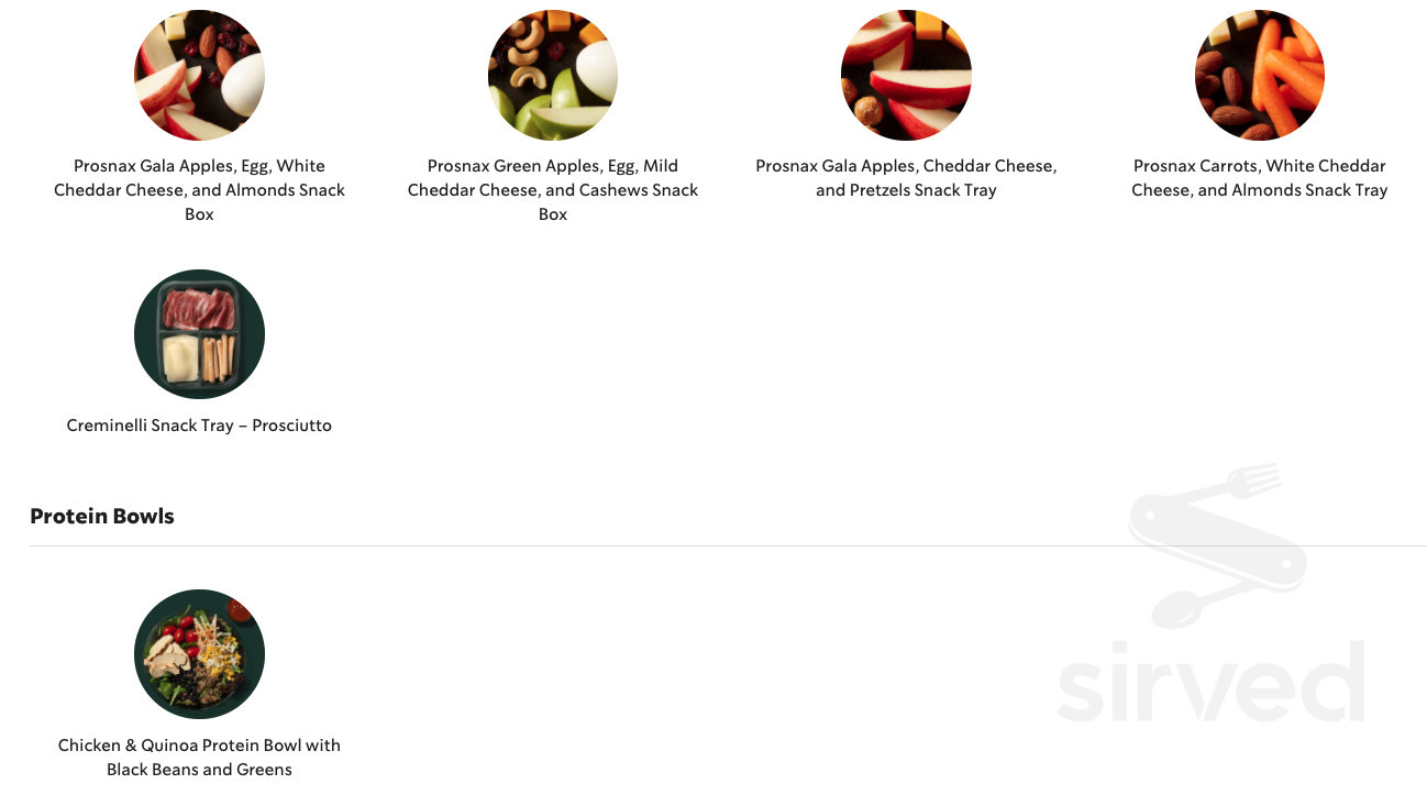 Starbucks lunch menu in Murrieta, California