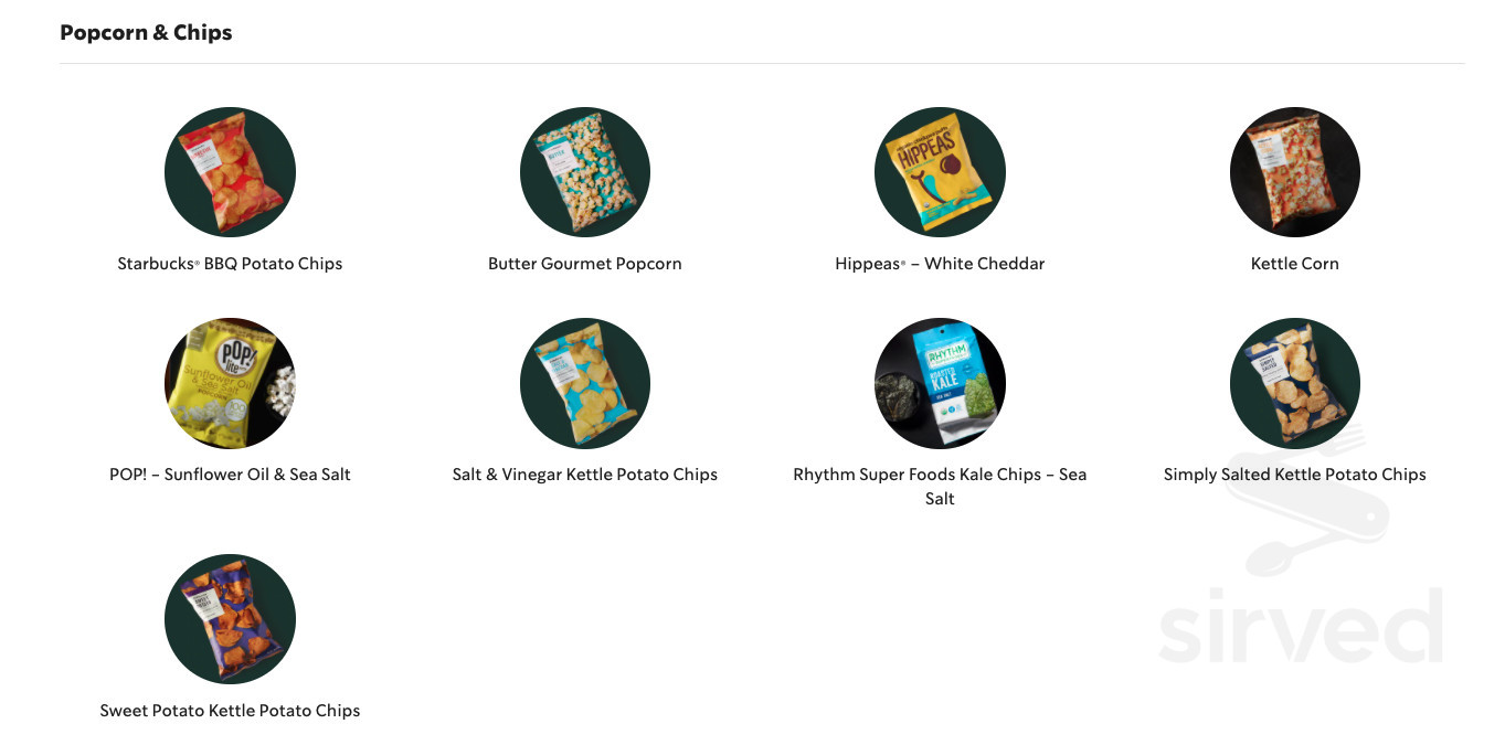 Starbucks menu in Murrieta, California