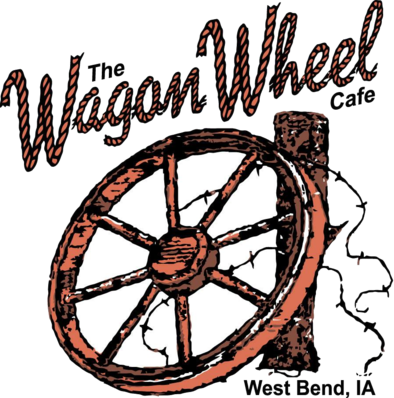 The Wagon Wheel Cafe Logo in West Bend, Iowa