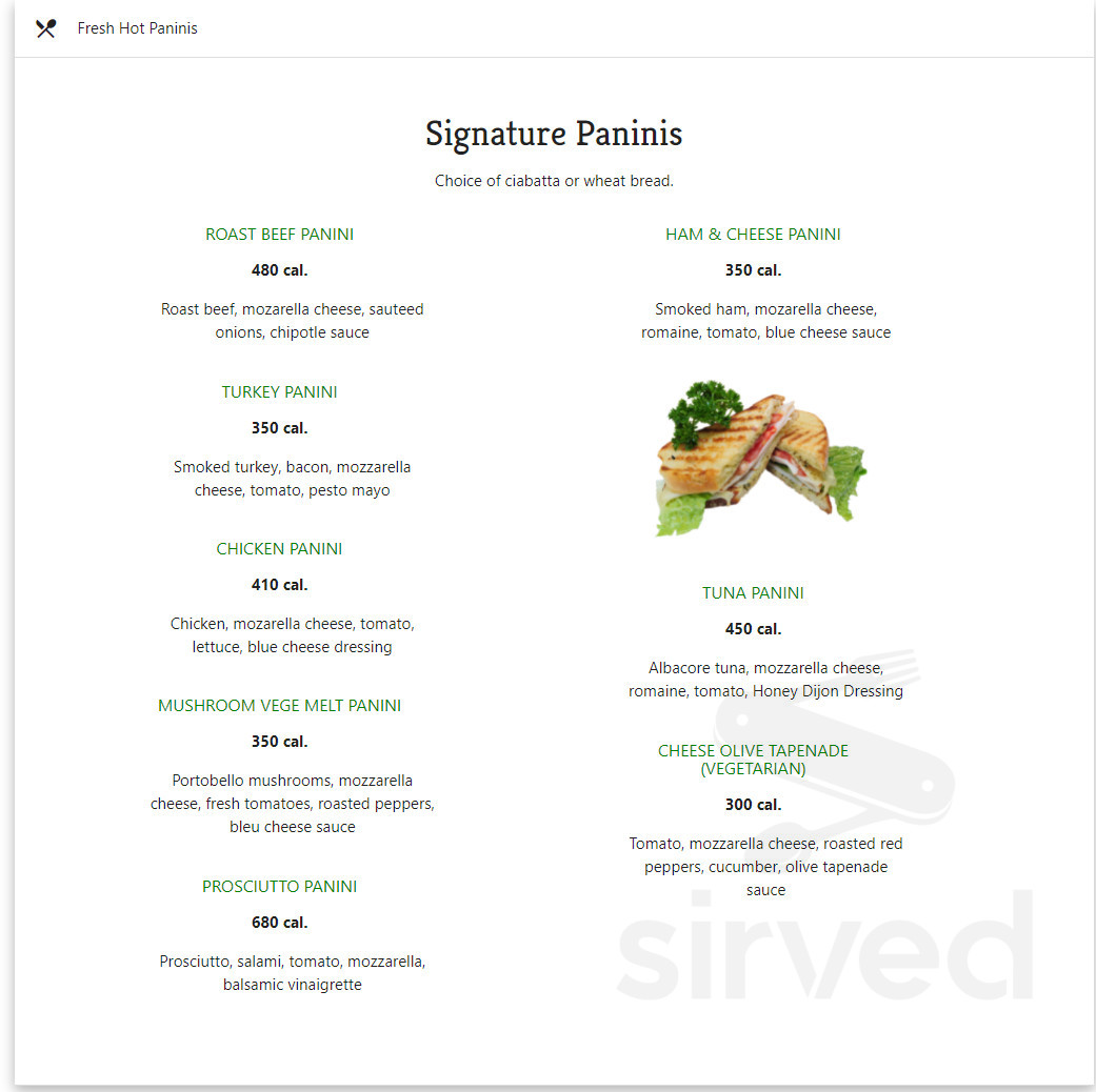 Appleseed Crepe And Bread menu in Salem, New Hampshire, USA