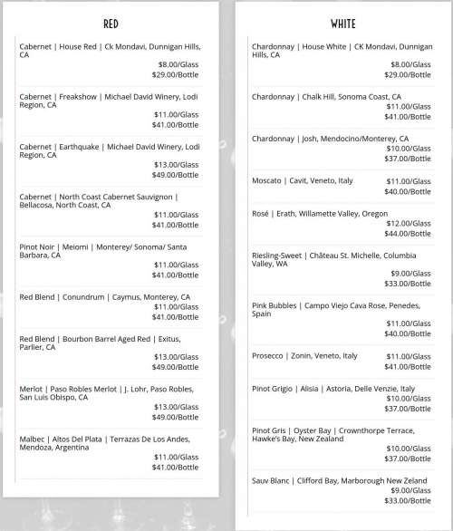 The Stuffed Olive Des Moines menu in Des Moines, Iowa, USA