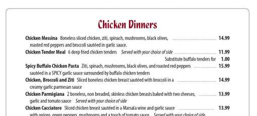 Menu for Ma Raffa's Somerset in Somerset, MA | Sirved