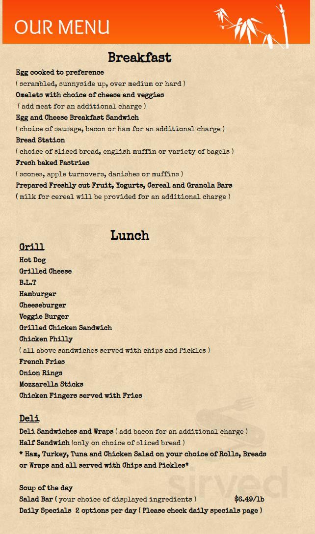 Xali Corporate & Fine Dining menu in Farmington, Connecticut