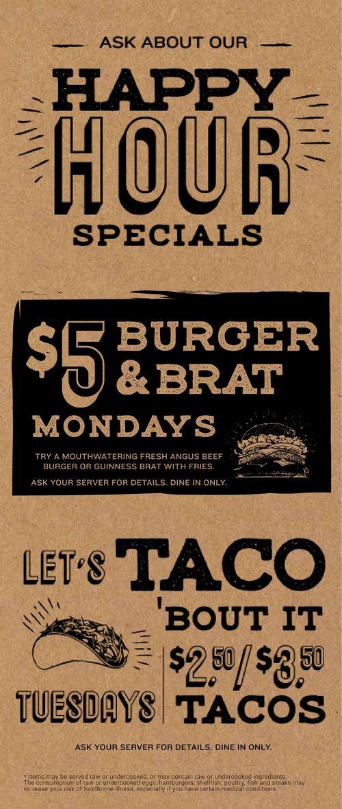 World of Beer menu in Fort Myers, Florida, USA