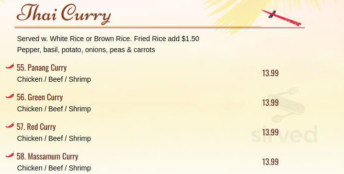 Jay Asian Bistro menu in Cherry Hill, New Jersey