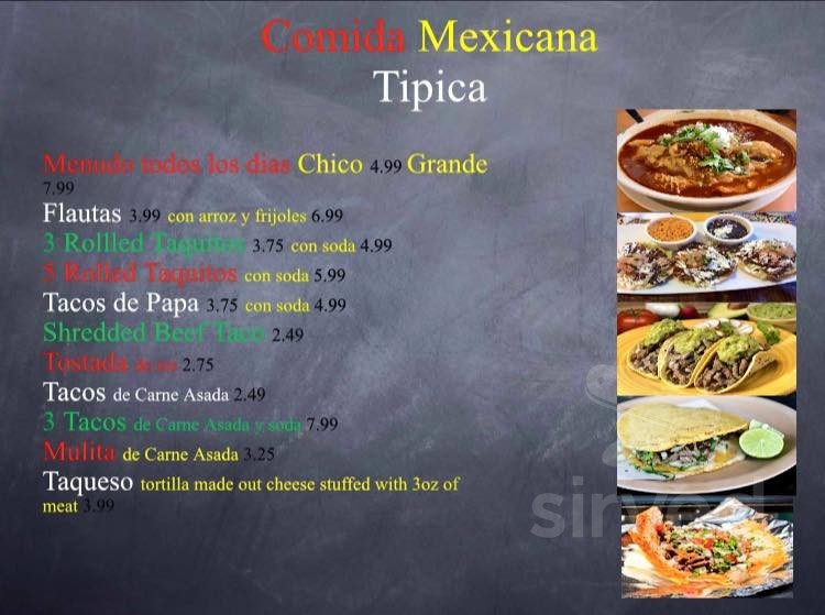 DogoDog Mexican Street Food menu in San Jacinto, California