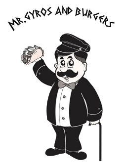 Mr. Gyros & Burgers Logo in Newport News, Virginia