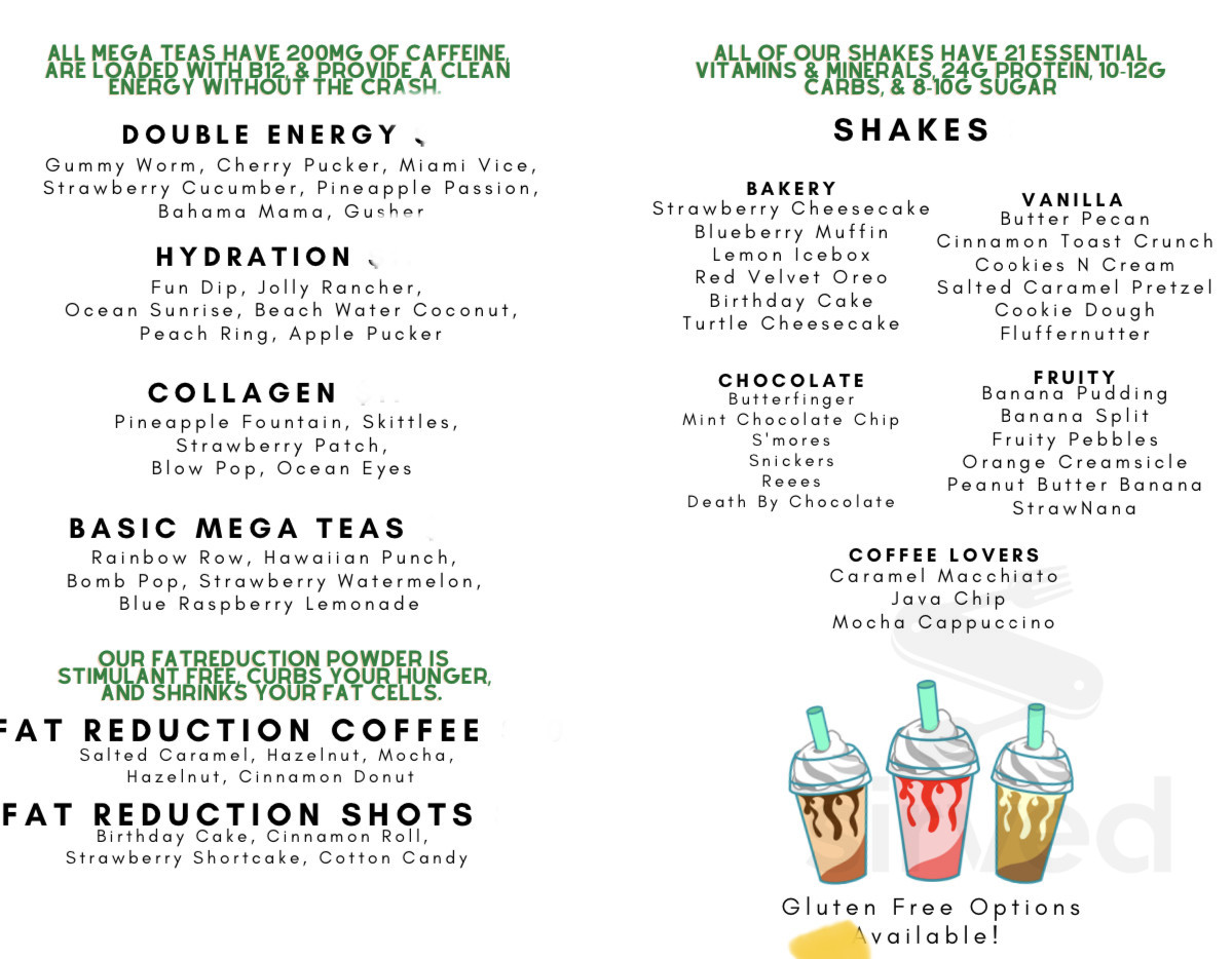 Downtown Nutrition ILM menu in Wilmington, North Carolina, USA