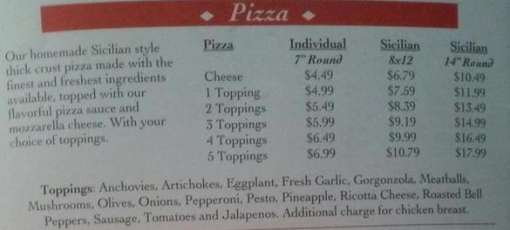 Menu for The Original Giuliano's Delicatessen in Gardena in Gardena, CA ...