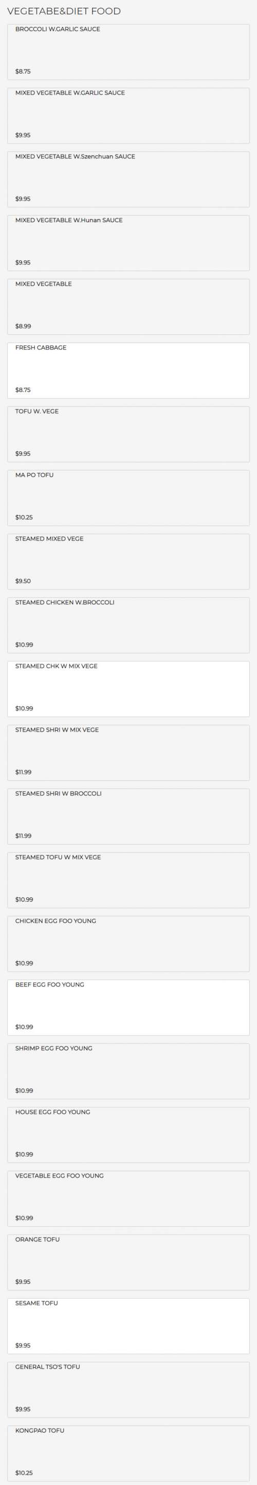 Chopsticks Brothers menu in Carrollton, USA