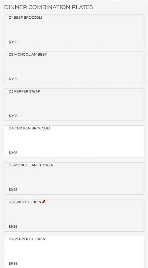 Chopsticks Brothers menu in Carrollton, USA