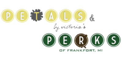 Petals & Perks Logo in Frankfort, Michigan